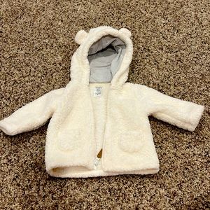 Carter’s Fleece/Sherpa Bear Ear Zip Sweatshirt